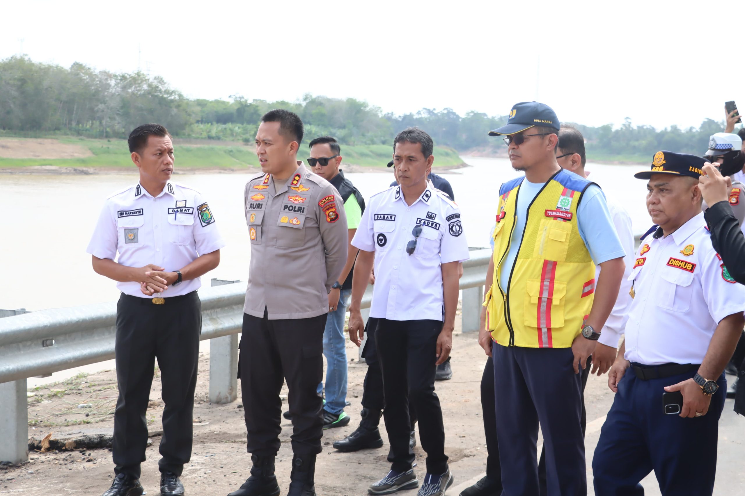 Kapolres Muba Pantau Titik Longsor Jalinteng, Intensifkan Pengamanan dan Rekayasa Lalu Lintas