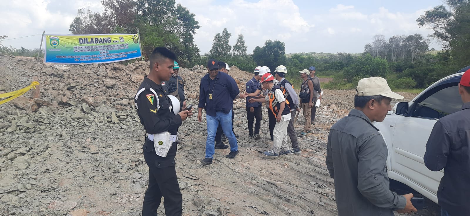 Penggerebekan Galian C Ilegal di Gandus Nihil Aktivitas, Lokasi Langsung Dipasangi Garis Larangan