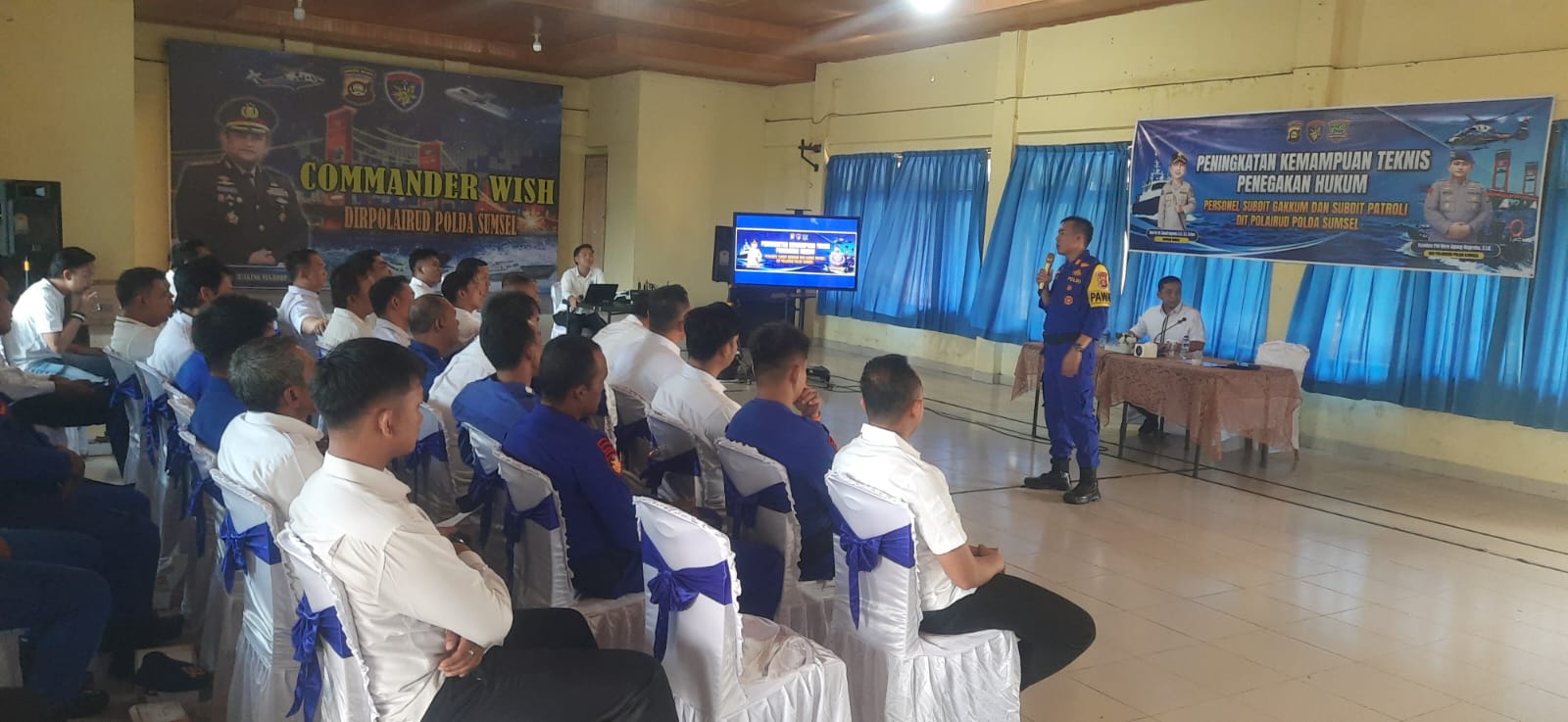 Asah Profesionalisme Penyidik, Ditpolairud Polda Sumsel Gelar Pelatihan Teknis Penegakan Hukum