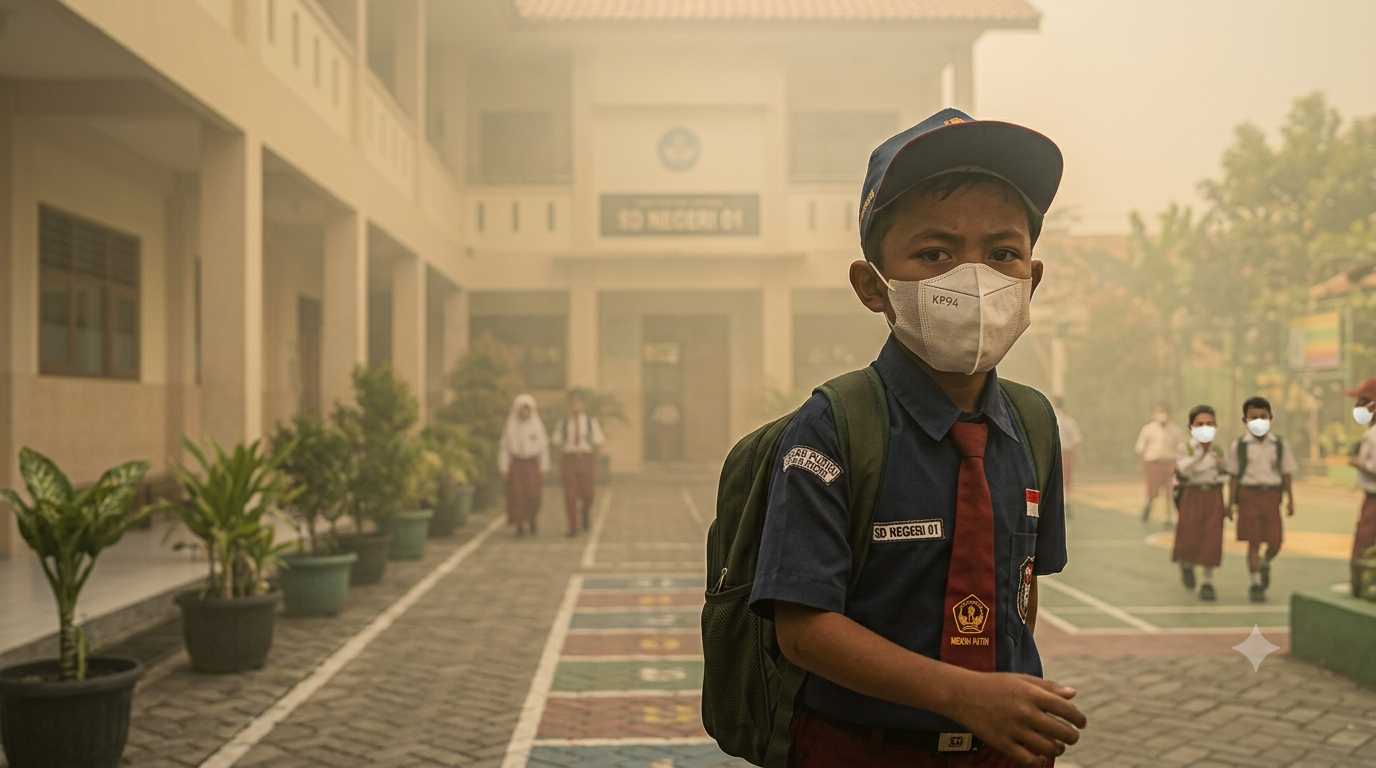 ISPU Sekayu Capai 136, Orang Tua Khawatir Anak Terpapar Kabut Asap