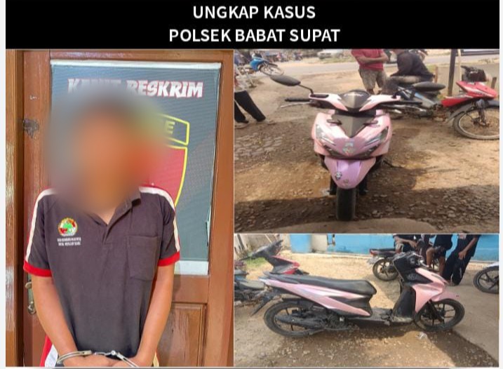 Curi Motor Saat Korban Belanja, Aksi Pria di Babat Supat Digagalkan Warga
