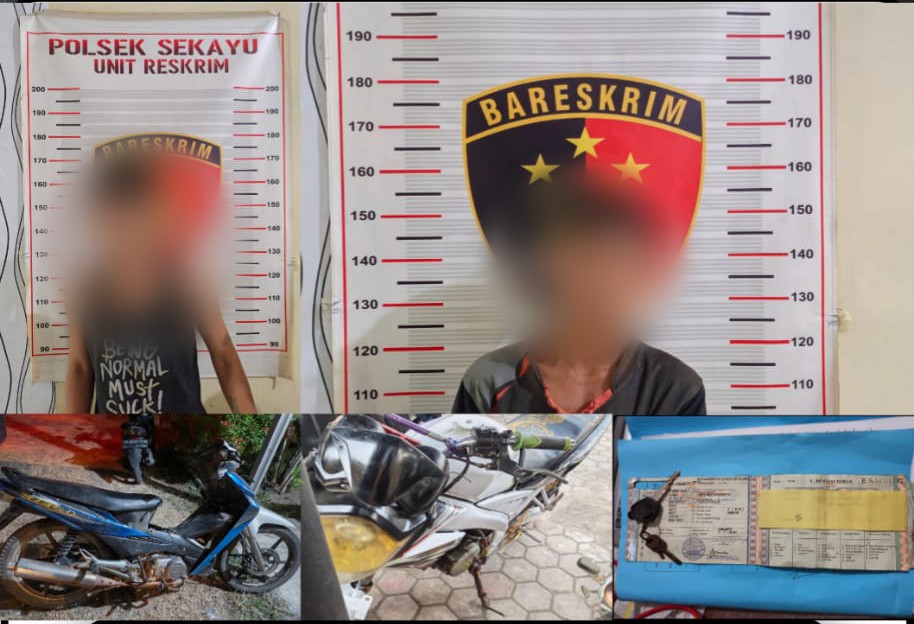 Polsek Sekayu Bekuk Dua Terduga Pelaku Curanmor, Satu Pelaku Masih Diburu