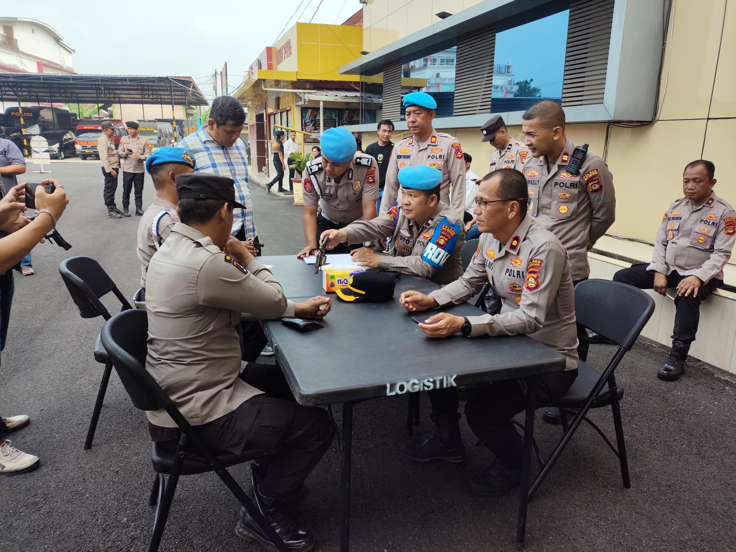 Pengawasan Senpi Diperketat, Polres Muba Cek Senjata Dinas dan Administrasinya
