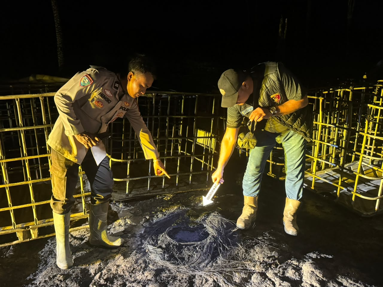Bak Penampungan Minyak Illegal Refinery Terbakar di Muba, Pemilik Diamankan Polisi
