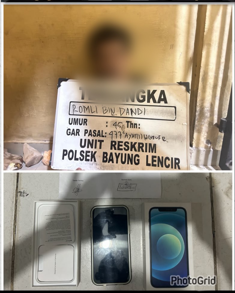 Aksi Pencurian Dini Hari di Bayung Lencir Terungkap, Polisi Amankan Pelaku