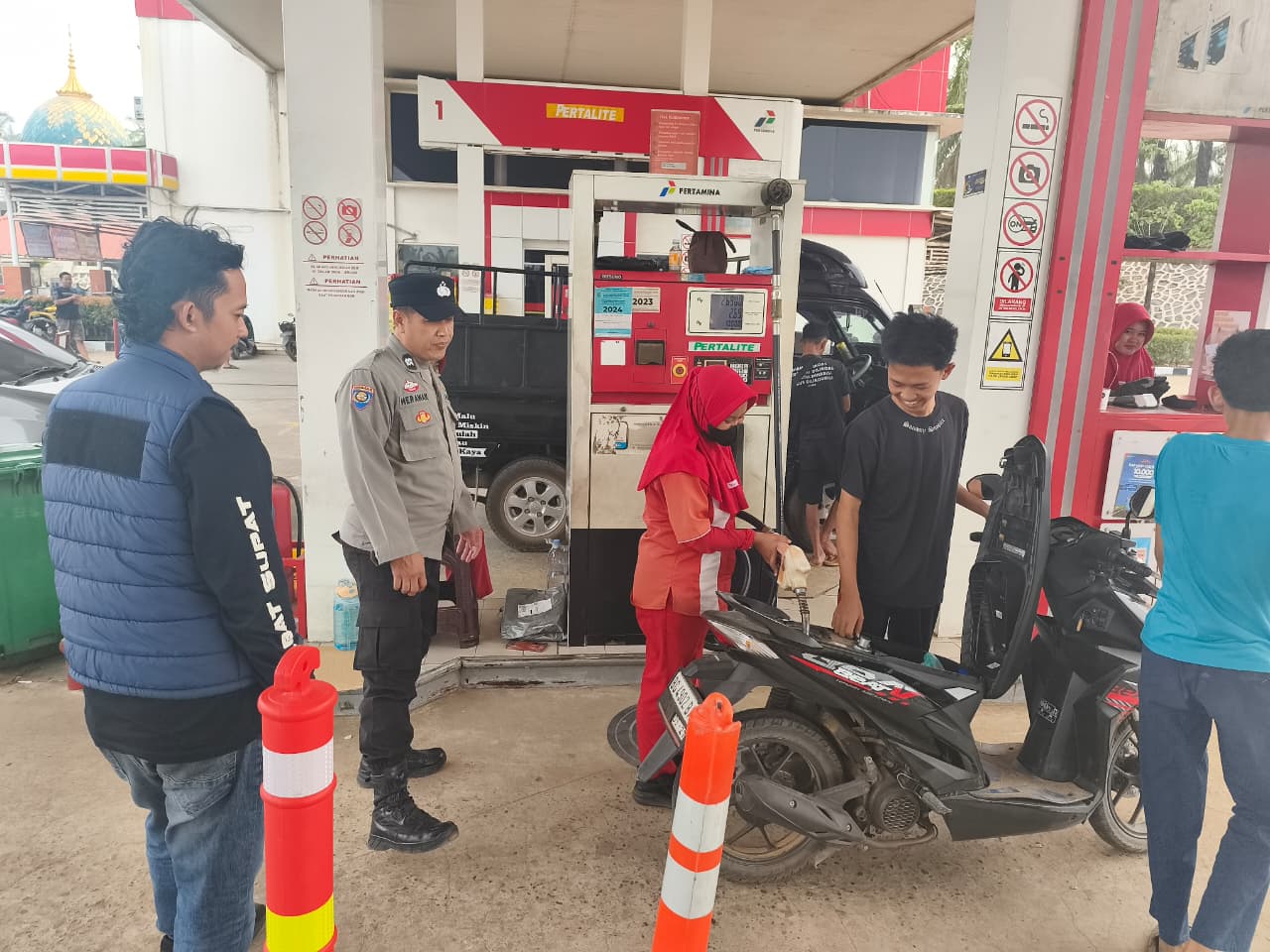Antisipasi Penyalahgunaan BBM, Polres Muba Sisir SPBU di Empat Kecamatan