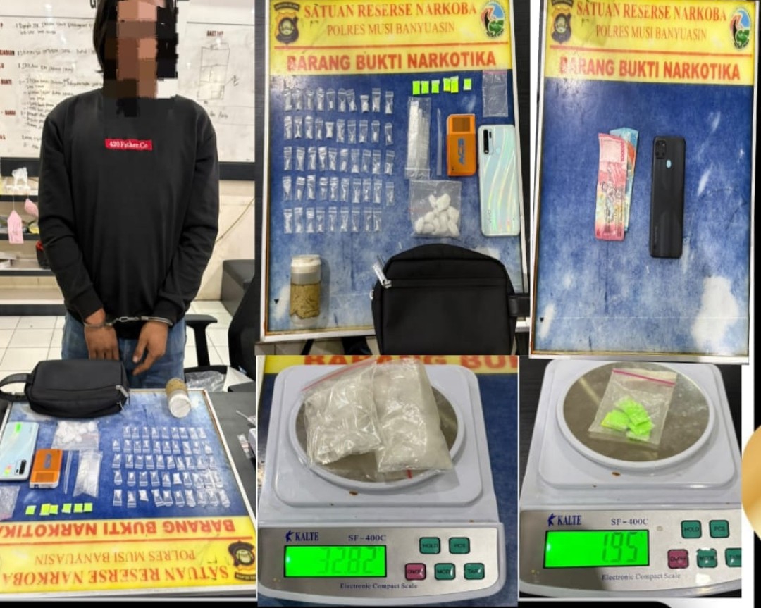 Sopir 35 Tahun di Bayung Lencir Ditangkap, Polisi Sita 50 Paket Sabu