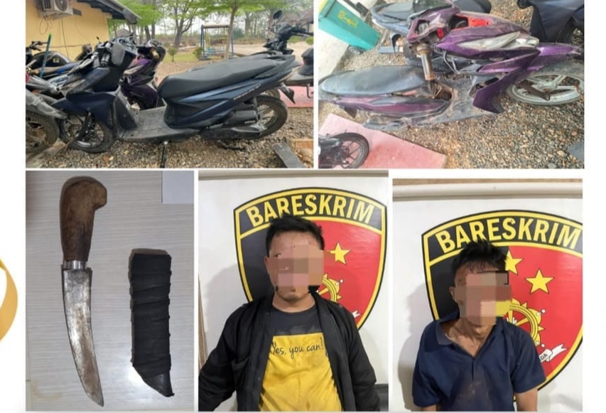 Todong Pisau demi Kuasai Motor, Dua Terduga Pelaku Begal di Muba Ditangkap